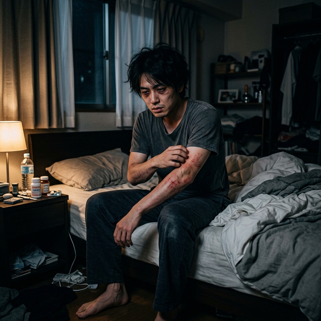 痒みと睡眠不足の被害